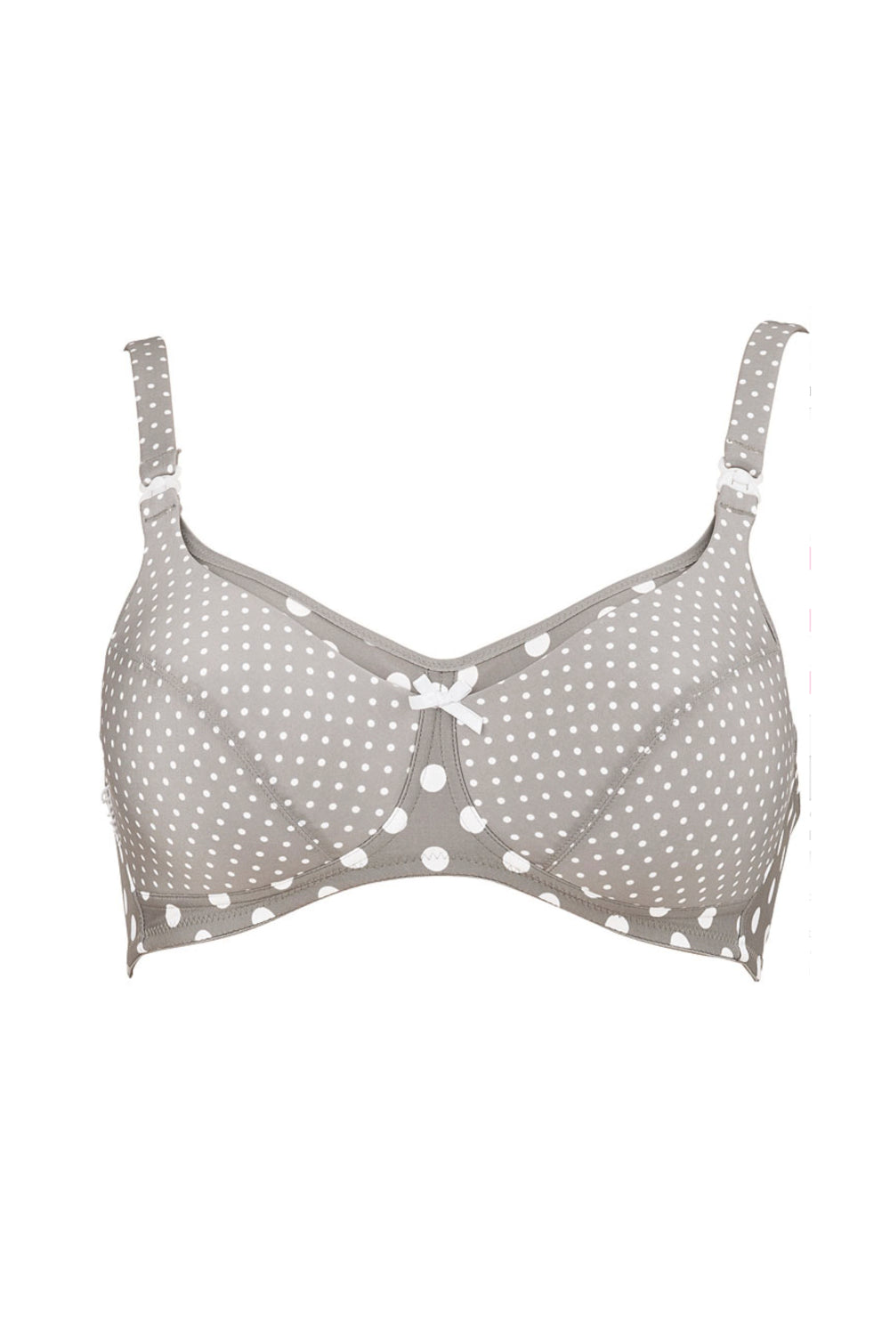 Grey Polkadot Breastfeeding Bra