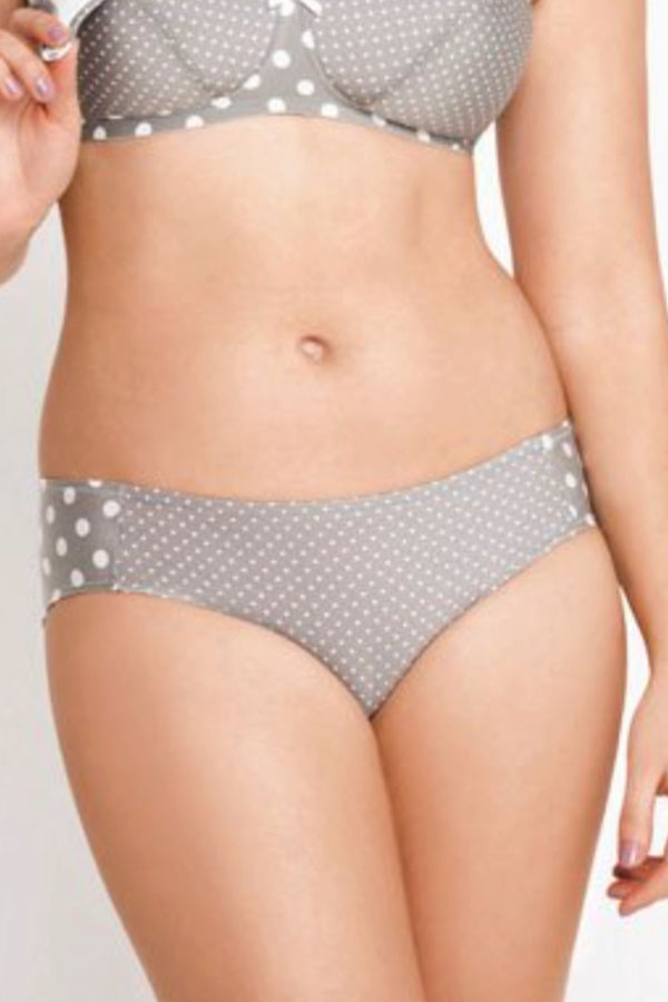 Grey Polkadot Maternity Briefs