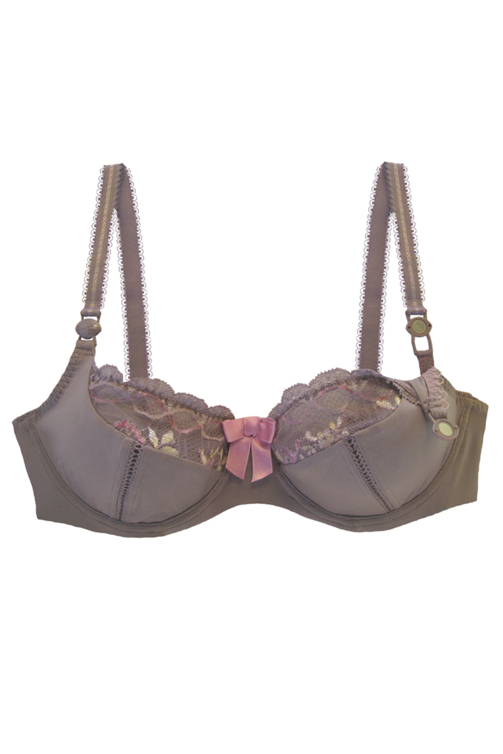 Mauve and Pink Breastfeeding Bra