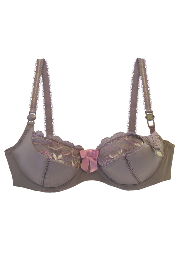 Mauve and Pink Breastfeeding Bra