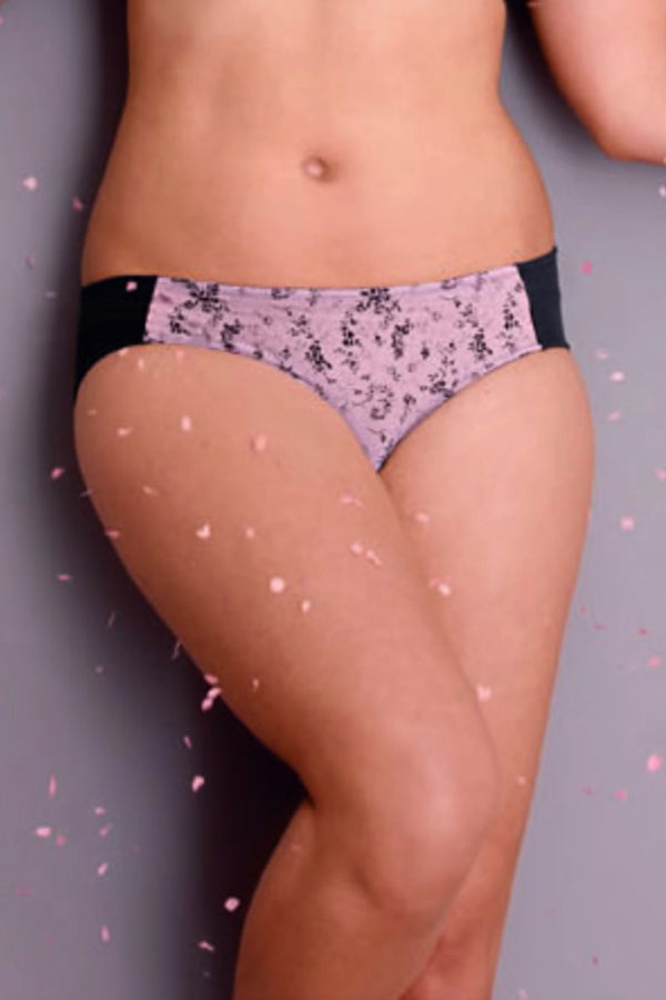 Pink and Black Floral Maternity Pants