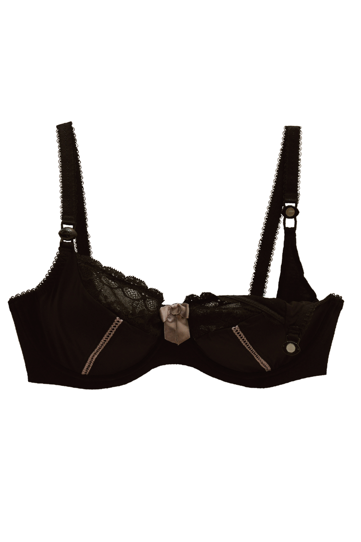 Sexy Black Breastfeeding Bra